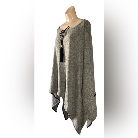 West Kei Poncho Tan & Black Size M - Picture 3 of 4